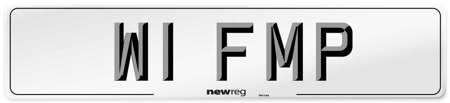 W1 FMP Number Plate from New Reg